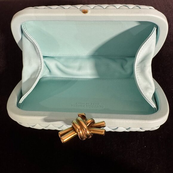 Bottega Veneta Knot Intrecciato Leather Miniaudiere Clutch - Picture 7 of 10